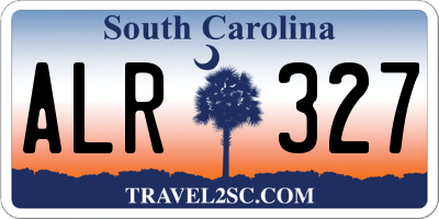 SC license plate ALR327