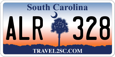 SC license plate ALR328