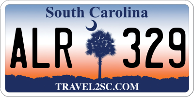 SC license plate ALR329
