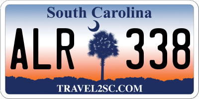SC license plate ALR338