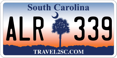 SC license plate ALR339