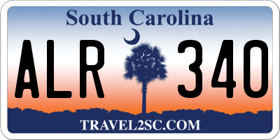 SC license plate ALR340