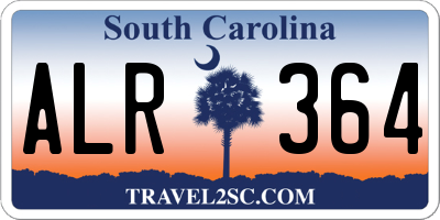 SC license plate ALR364