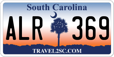 SC license plate ALR369