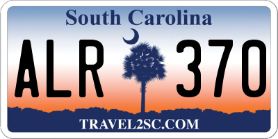 SC license plate ALR370