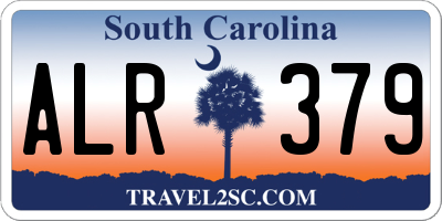 SC license plate ALR379