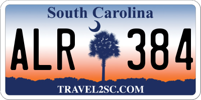 SC license plate ALR384