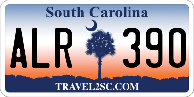 SC license plate ALR390