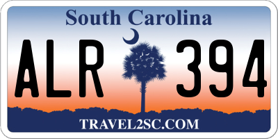 SC license plate ALR394