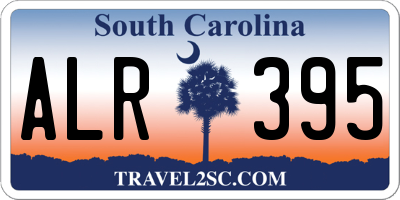 SC license plate ALR395