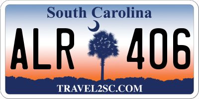 SC license plate ALR406