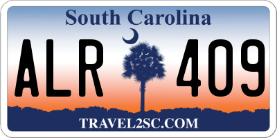 SC license plate ALR409