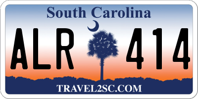 SC license plate ALR414
