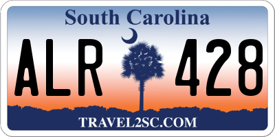 SC license plate ALR428
