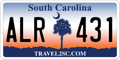 SC license plate ALR431