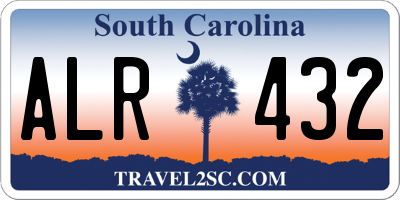 SC license plate ALR432