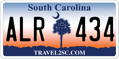 SC license plate ALR434