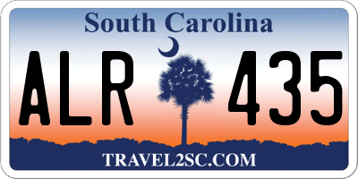 SC license plate ALR435