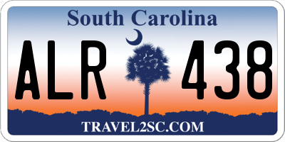 SC license plate ALR438