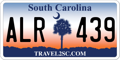 SC license plate ALR439