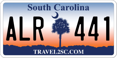 SC license plate ALR441