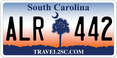 SC license plate ALR442