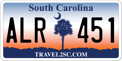 SC license plate ALR451