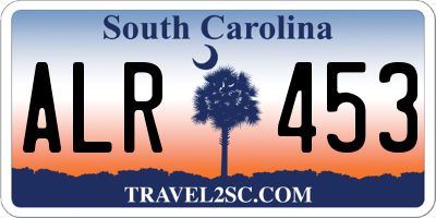 SC license plate ALR453