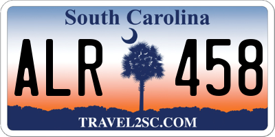 SC license plate ALR458