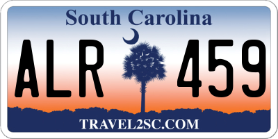SC license plate ALR459