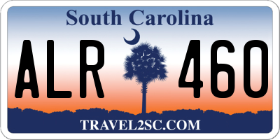 SC license plate ALR460