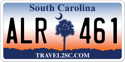 SC license plate ALR461