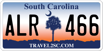 SC license plate ALR466