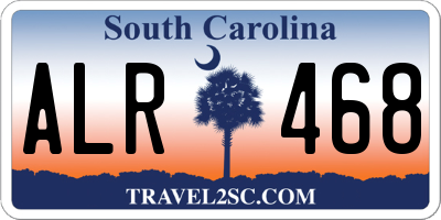 SC license plate ALR468