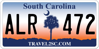 SC license plate ALR472