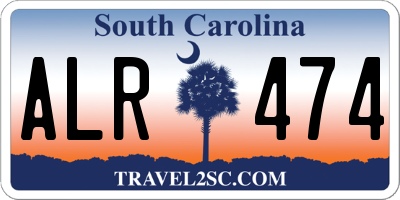 SC license plate ALR474