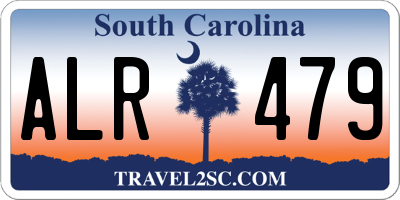 SC license plate ALR479