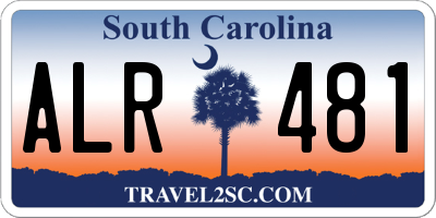 SC license plate ALR481