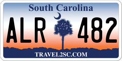 SC license plate ALR482