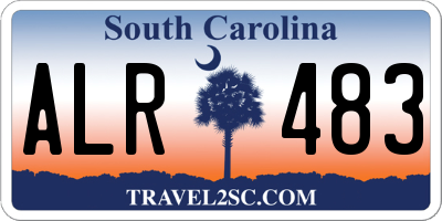 SC license plate ALR483