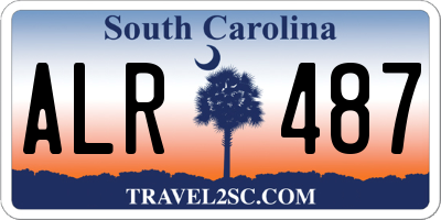 SC license plate ALR487