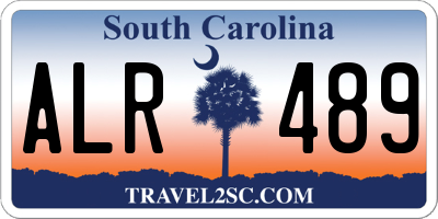 SC license plate ALR489