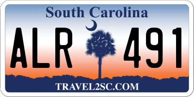 SC license plate ALR491