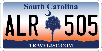 SC license plate ALR505