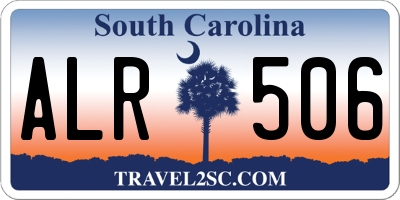 SC license plate ALR506