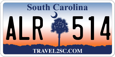 SC license plate ALR514