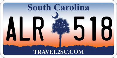 SC license plate ALR518