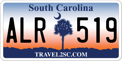SC license plate ALR519