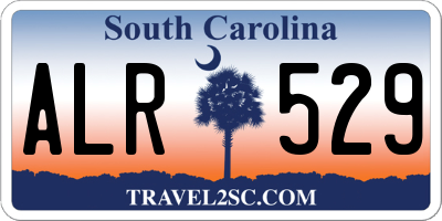 SC license plate ALR529