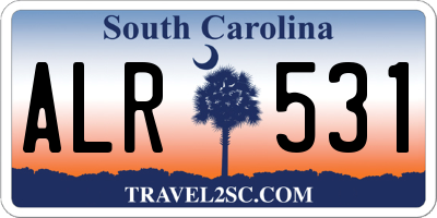 SC license plate ALR531